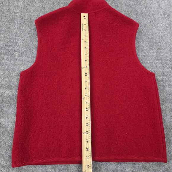 Lisa International Vest Women Medium Wool Cat Print Fuzzy Embroidered Zip Up VTG - Picture 5 of 16